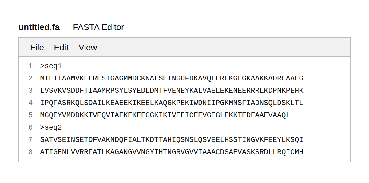 FASTA Editor