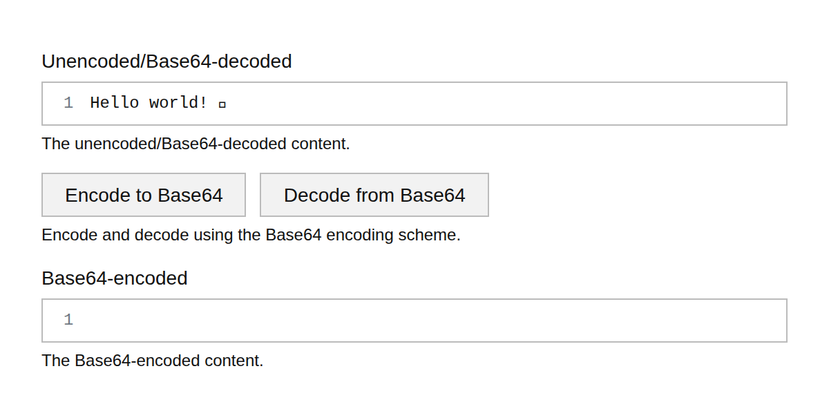 Base64 Encoder and Decoder