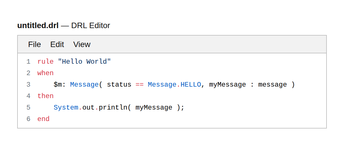 DRL Editor