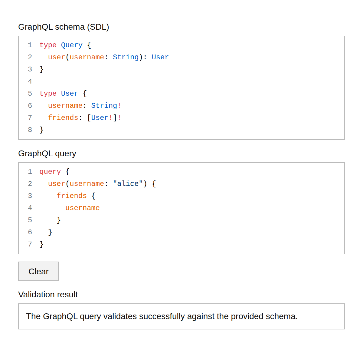 GraphQL Validator