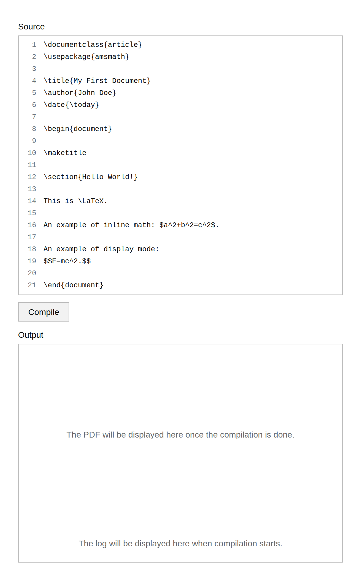 LaTeX Compiler