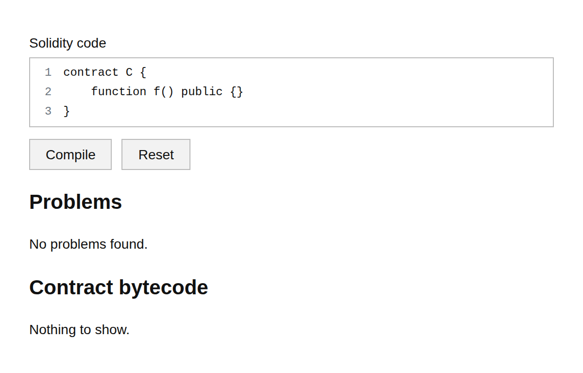 Solidity Compiler
