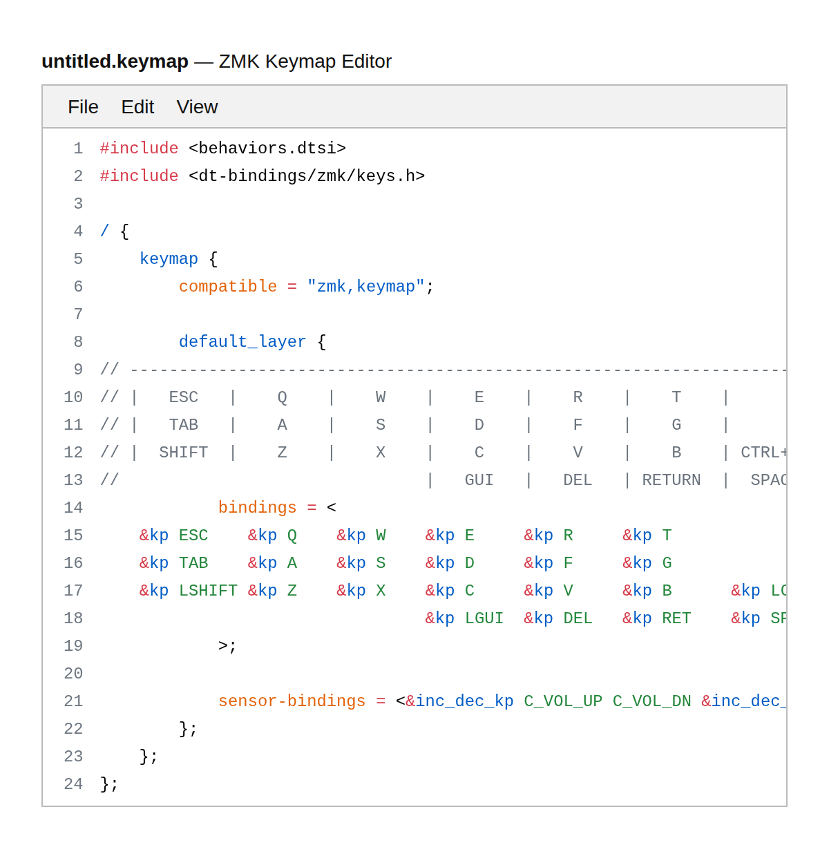 ZMK Keymap Editor