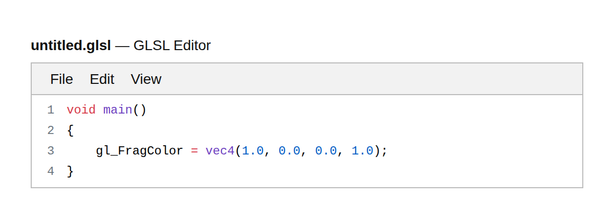 GLSL Editor