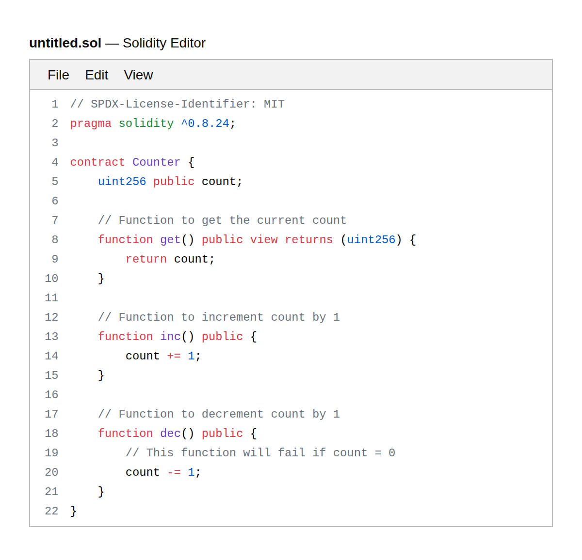 Solidity Editor