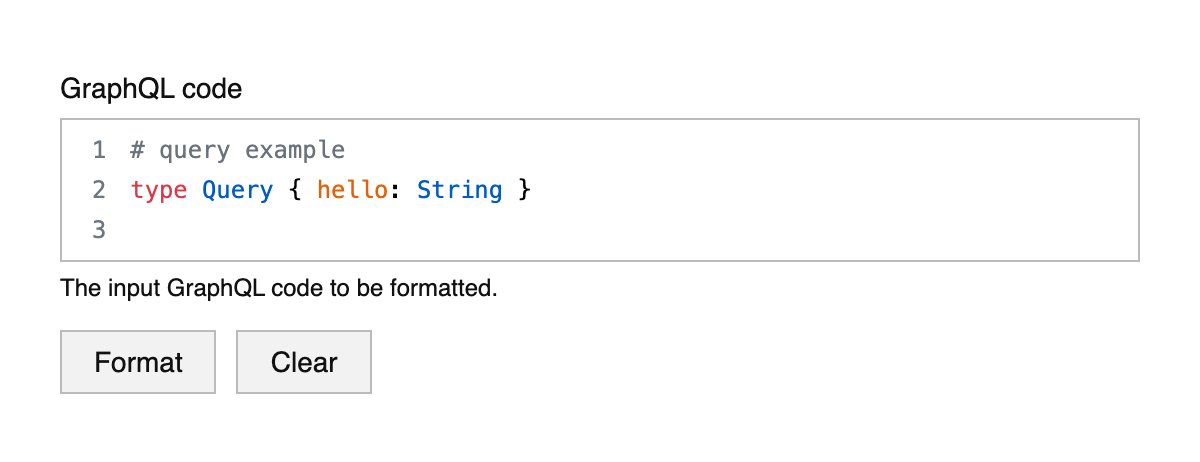 GraphQL Formatter