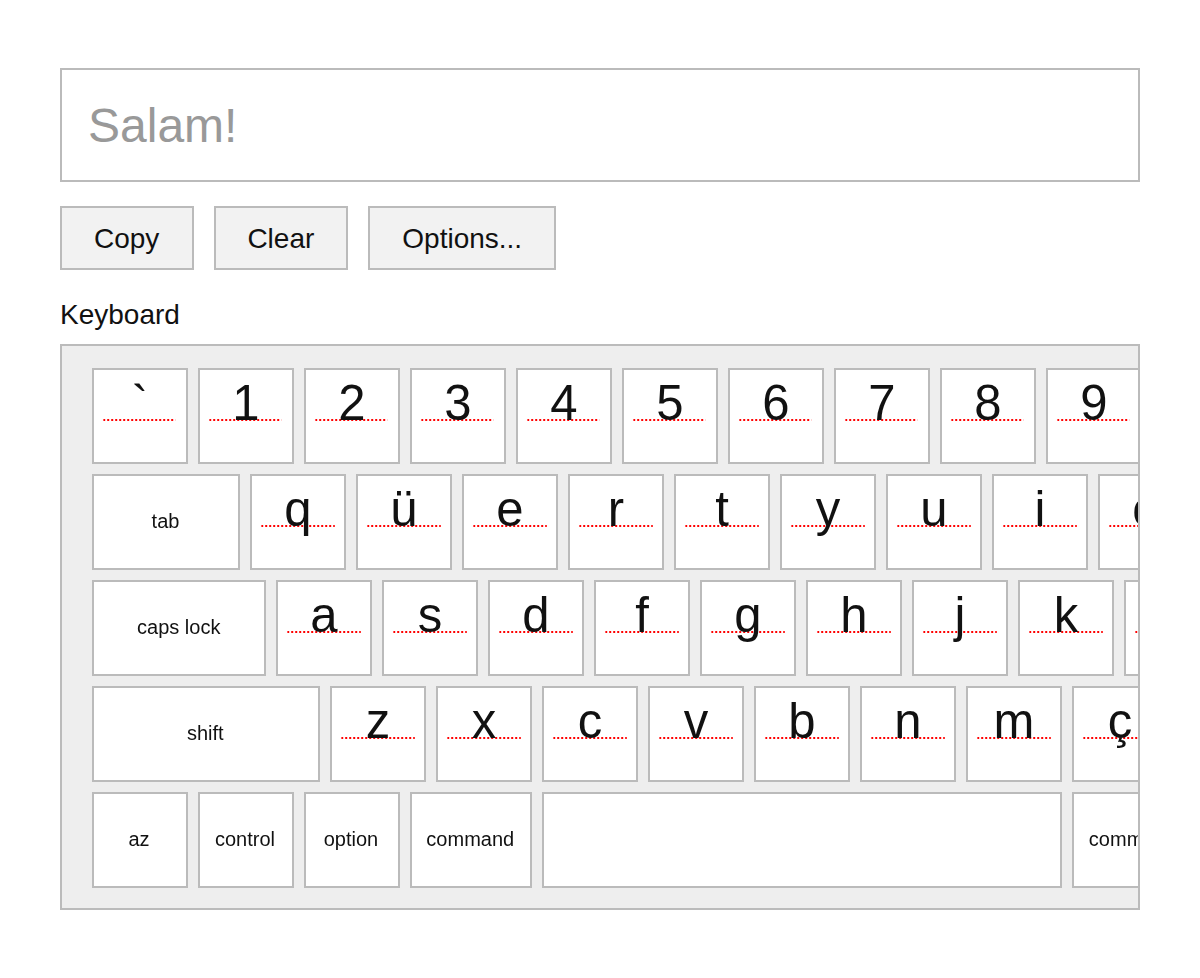 Azerbaijani Keyboard