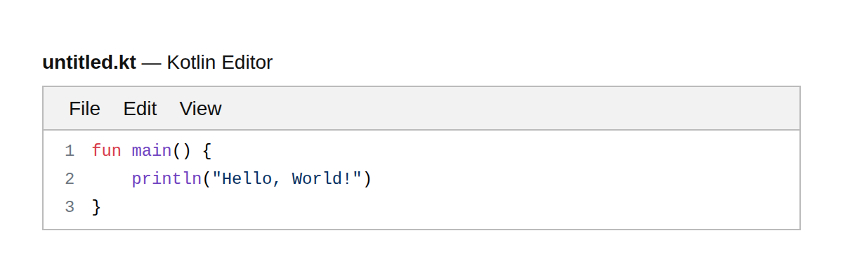 Kotlin Editor