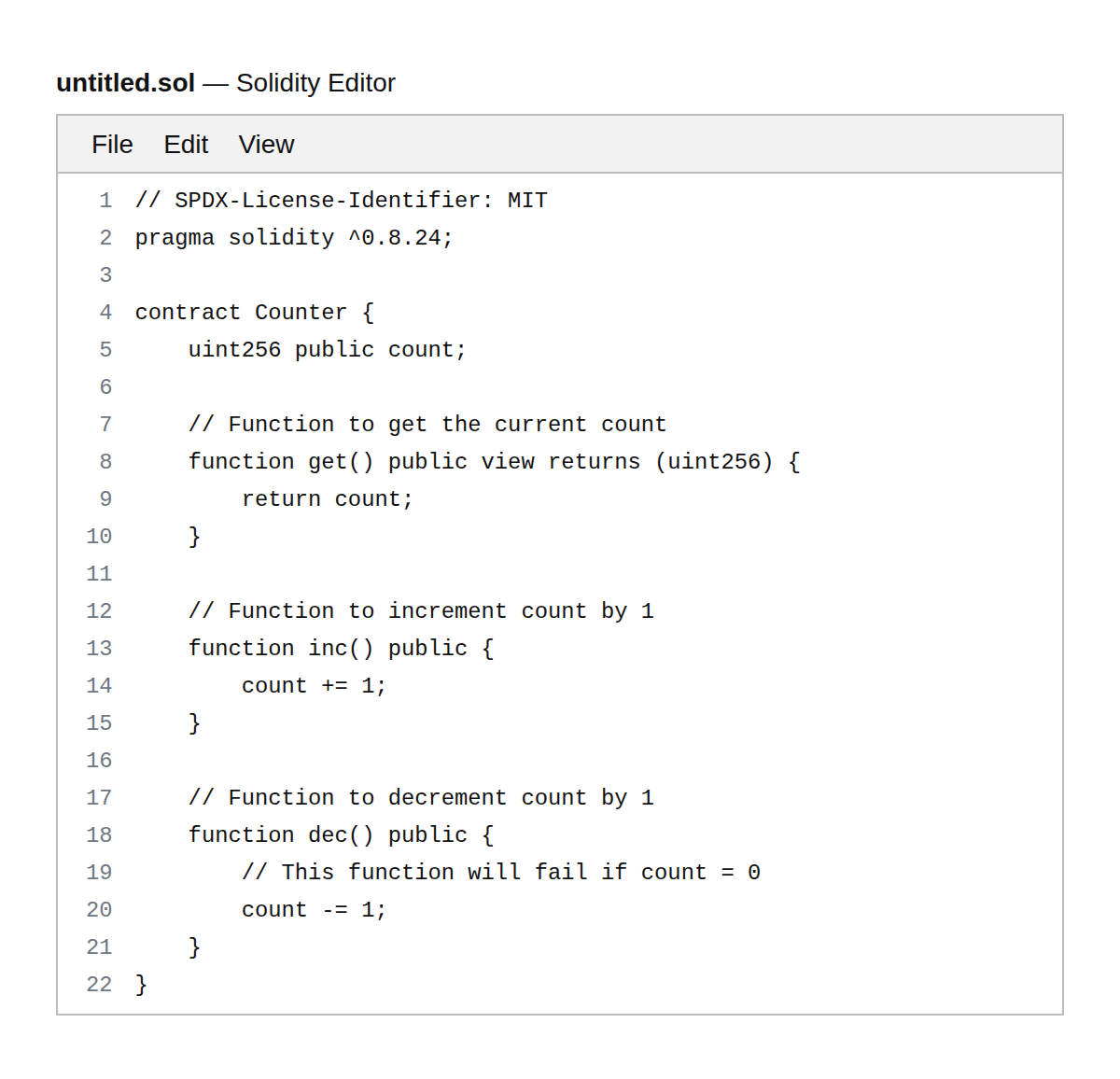 Solidity Editor