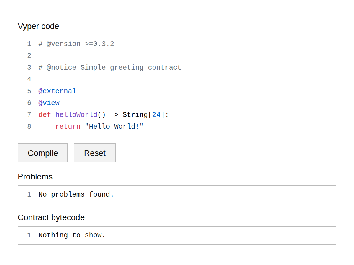 Vyper Compiler