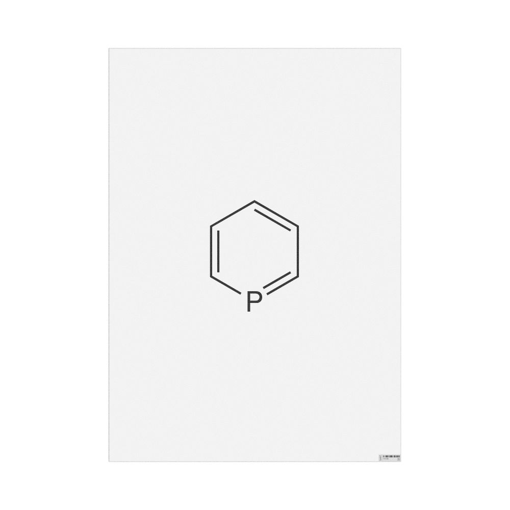 Leskoff Phosphorine Molecule Poster, 2D Structure, image 1 of 1