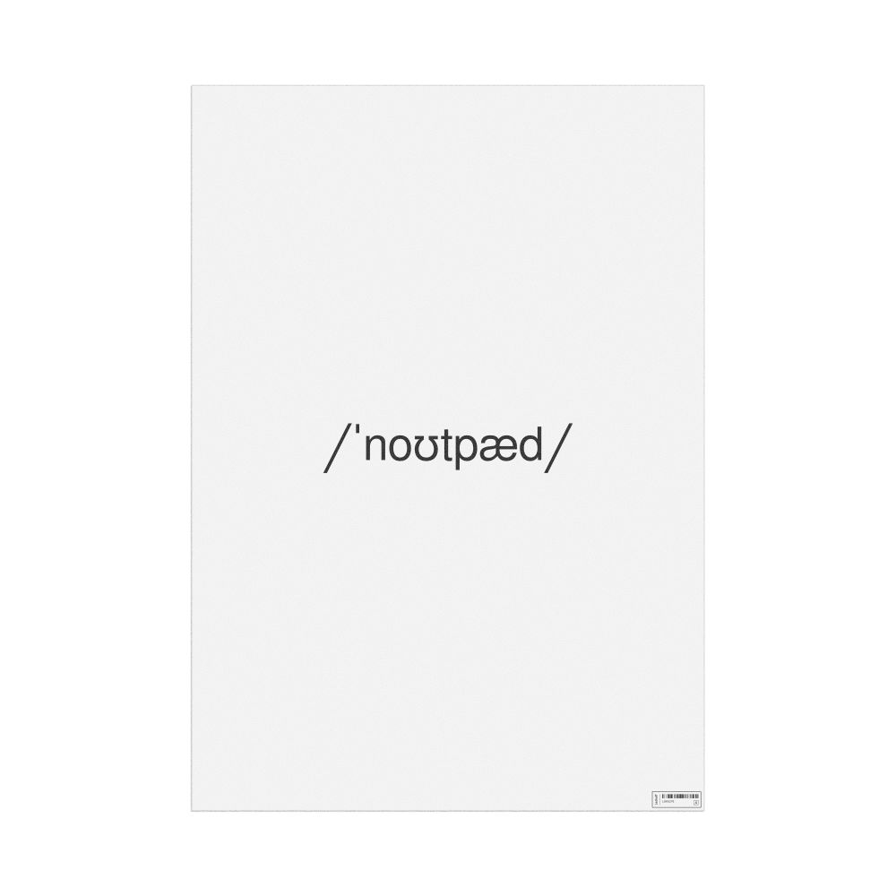 Leskoff notepad IPA Transcription Poster, image 1 of 1