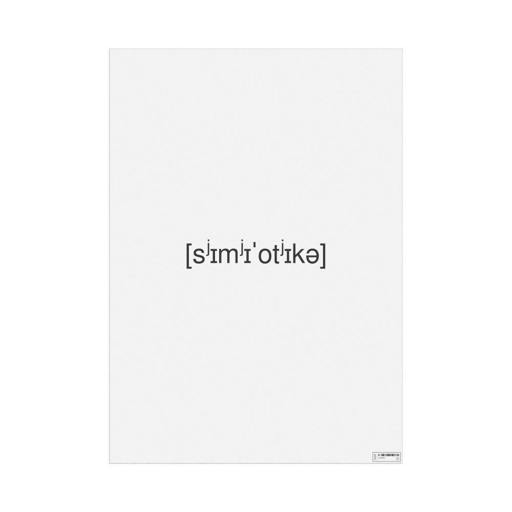 Leskoff семиотика IPA Transcription Poster, image 1 of 1