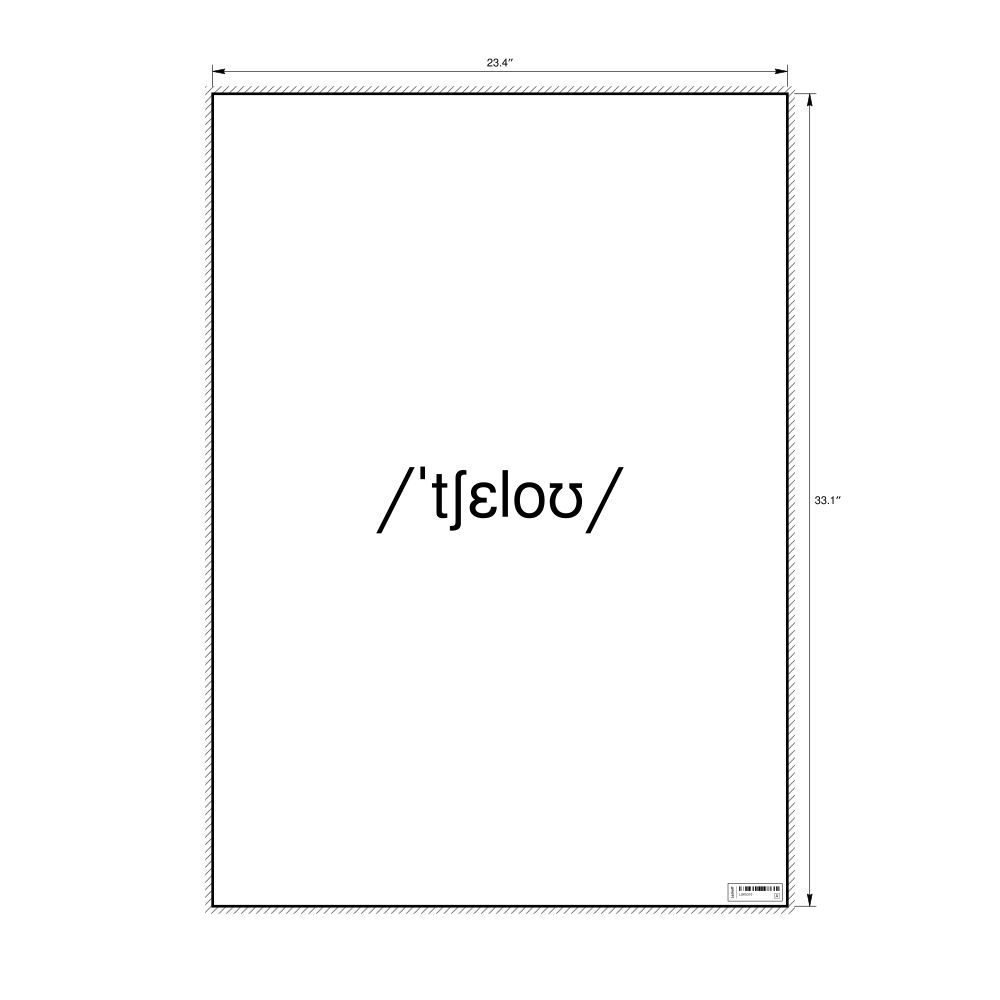 Leskoff cello IPA Transcription Poster, image 1 of 1