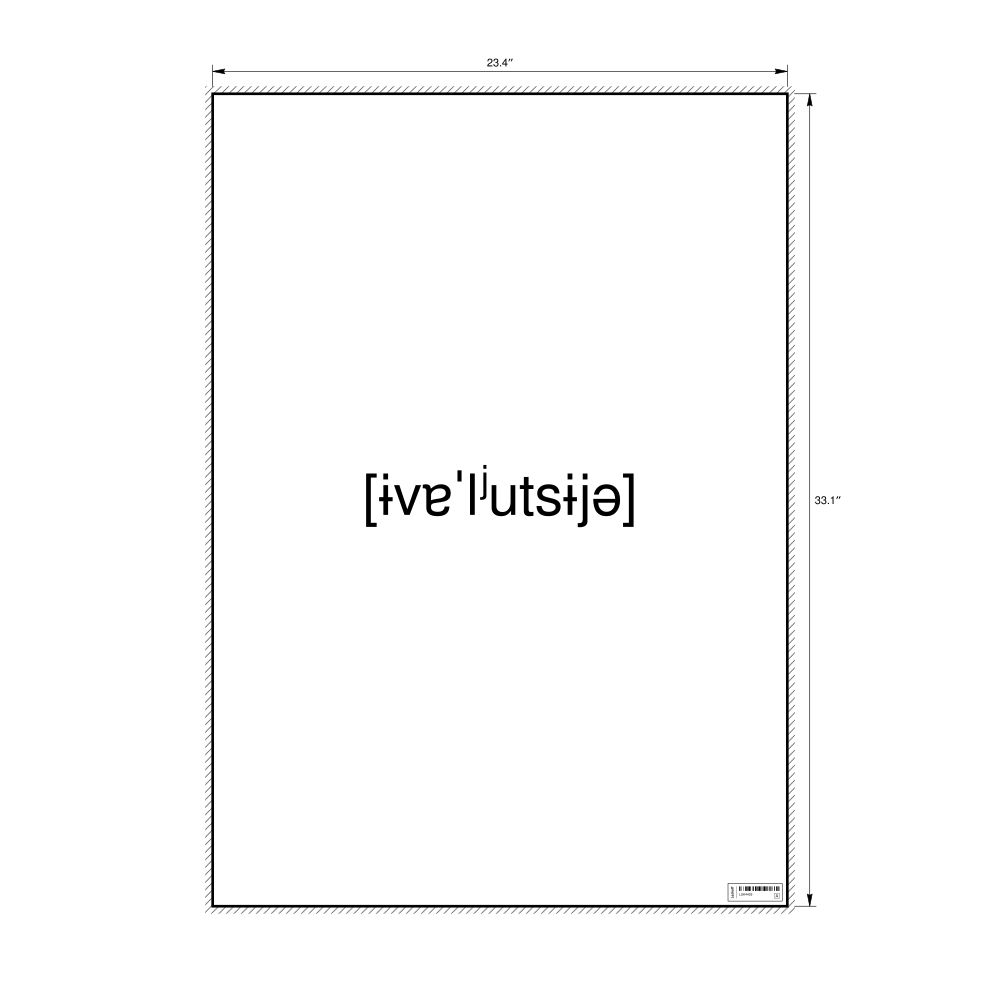 Leskoff эволюция IPA Transcription Poster, image 1 of 1