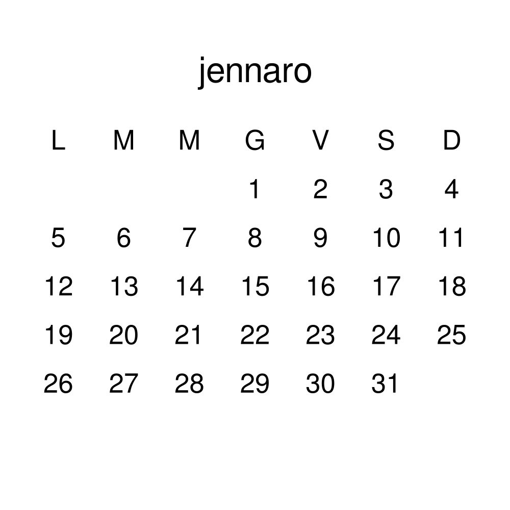 Leskoff 2026 Wall Calendar, Neapolitan-Labeled, Monday-Start Layout, Poster / Wall Print, 23.4 x 33.1 in (59.4 x 84.1 cm), image 2 of 2