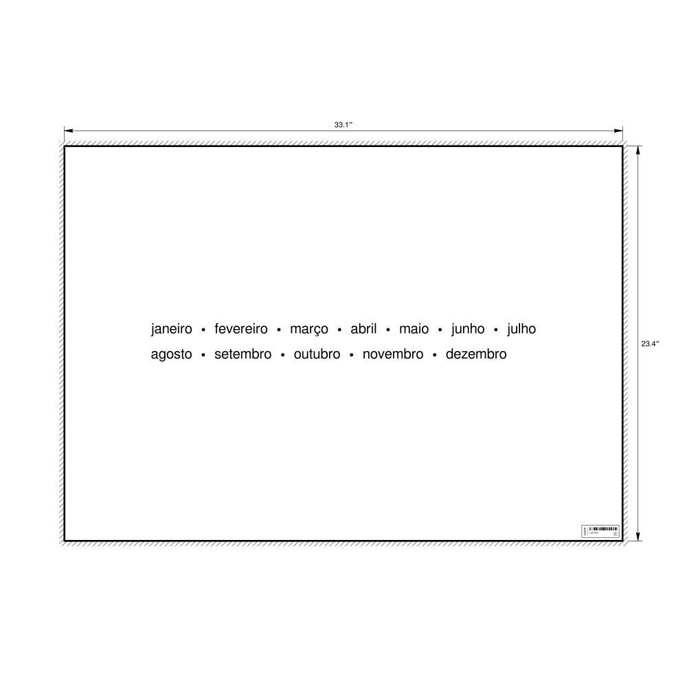 Leskoff Months of the Year Poster, Portuguese-Labeled, image 1 of 1