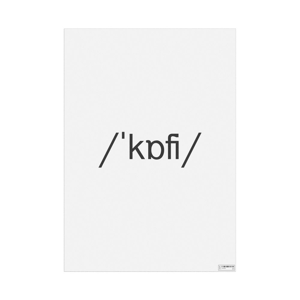 Leskoff coffee IPA Transcription Poster, image 1 of 1