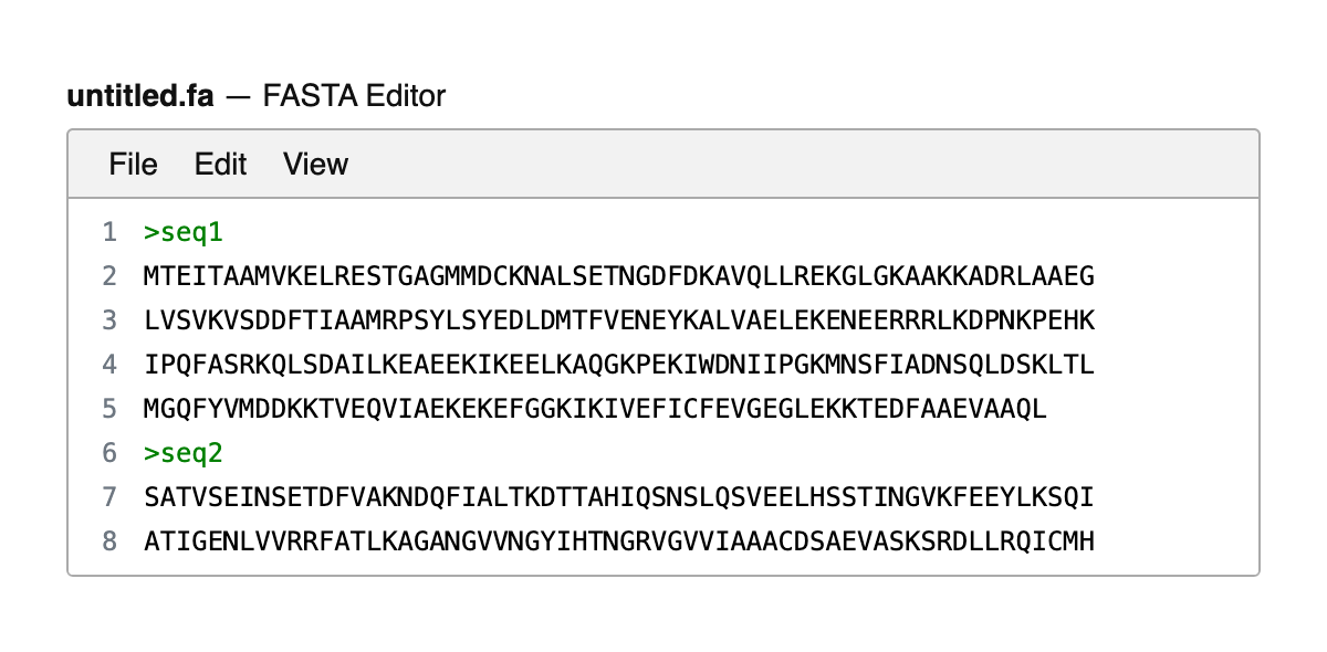 FASTA Editor