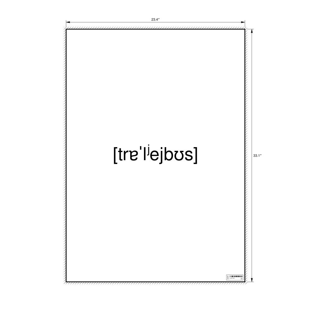 Leskoff троллейбус IPA Transcription Poster, image 1 of 1