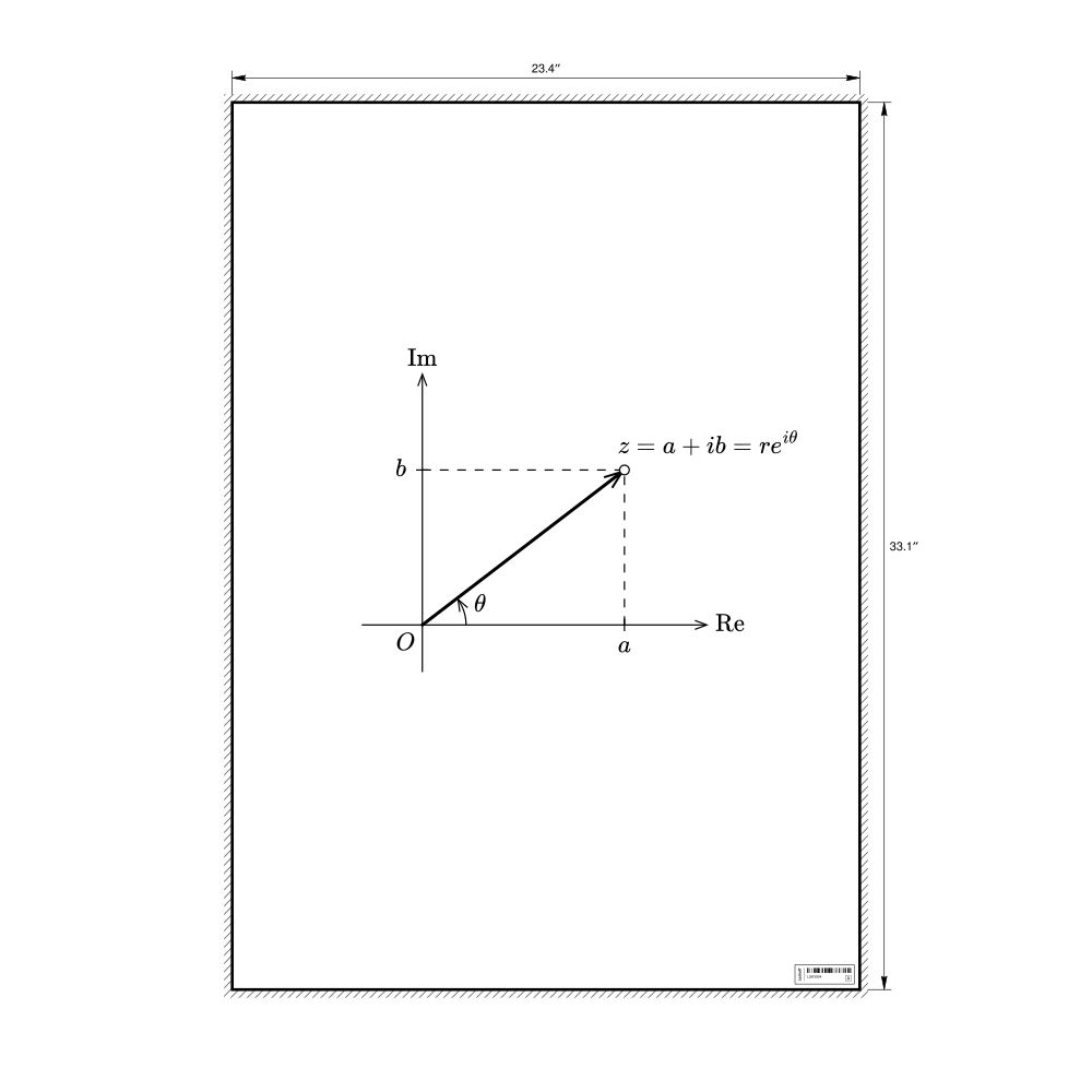 Leskoff Complex Plane Poster, image 1 of 1