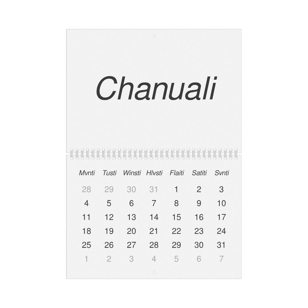 Leskoff 2027 Wall Calendar, Choctaw-Labeled, Monday-Start Layout, Wire-Bound, 11.7 x 8.3 in (29.7 x 21.0 cm), image 1 of 1