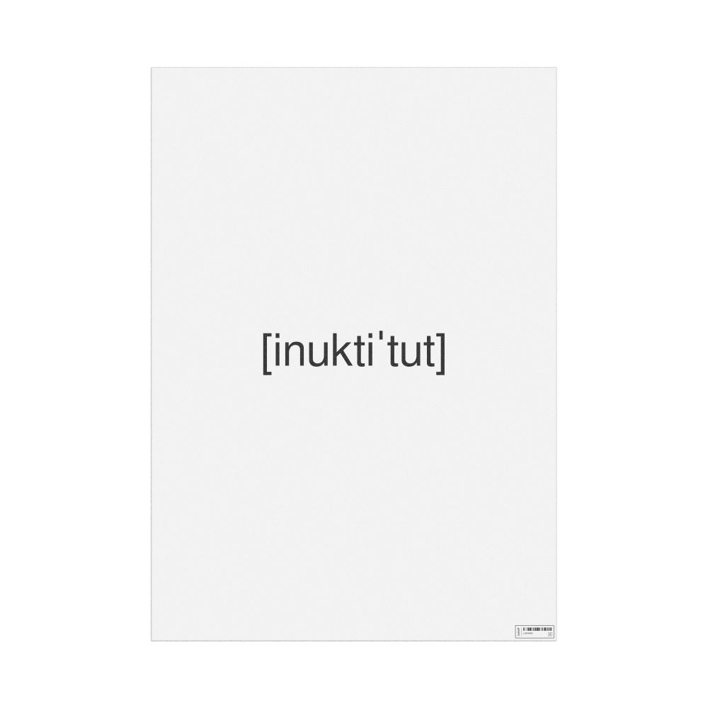 Leskoff ᐃᓄᒃᑎᑐᑦ IPA Transcription Poster, image 1 of 1