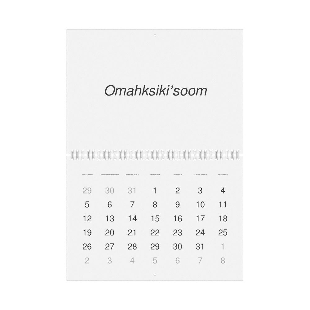 Leskoff 2026 Wall Calendar, Blackfoot-Labeled, Monday-Start Layout, Wire-Bound, 11.7 x 8.3 in (29.7 x 21.0 cm), image 1 of 1