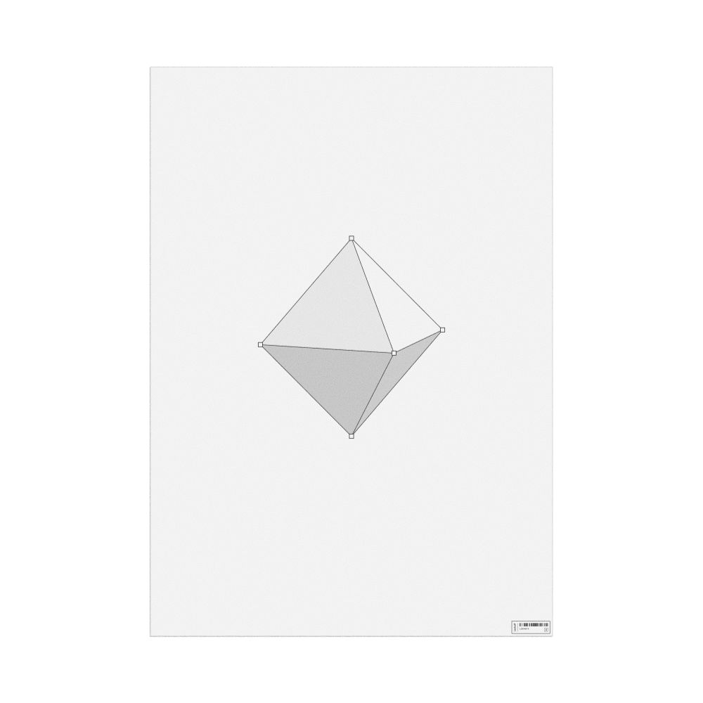 Leskoff Octahedron Poster, Feature View, image 1 of 1