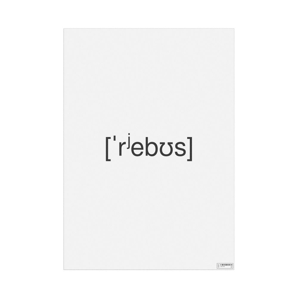 Leskoff ребус IPA Transcription Poster, image 1 of 1