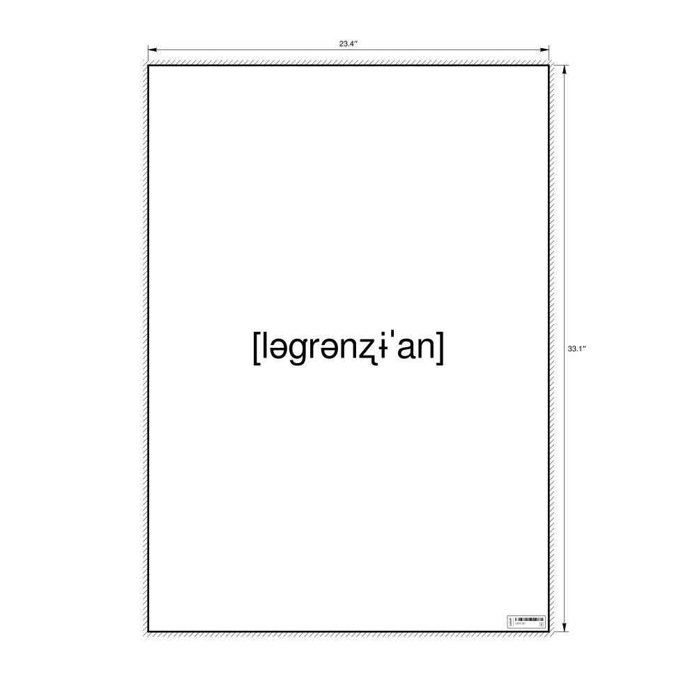 Leskoff лагранжиан IPA Transcription Poster, image 1 of 1