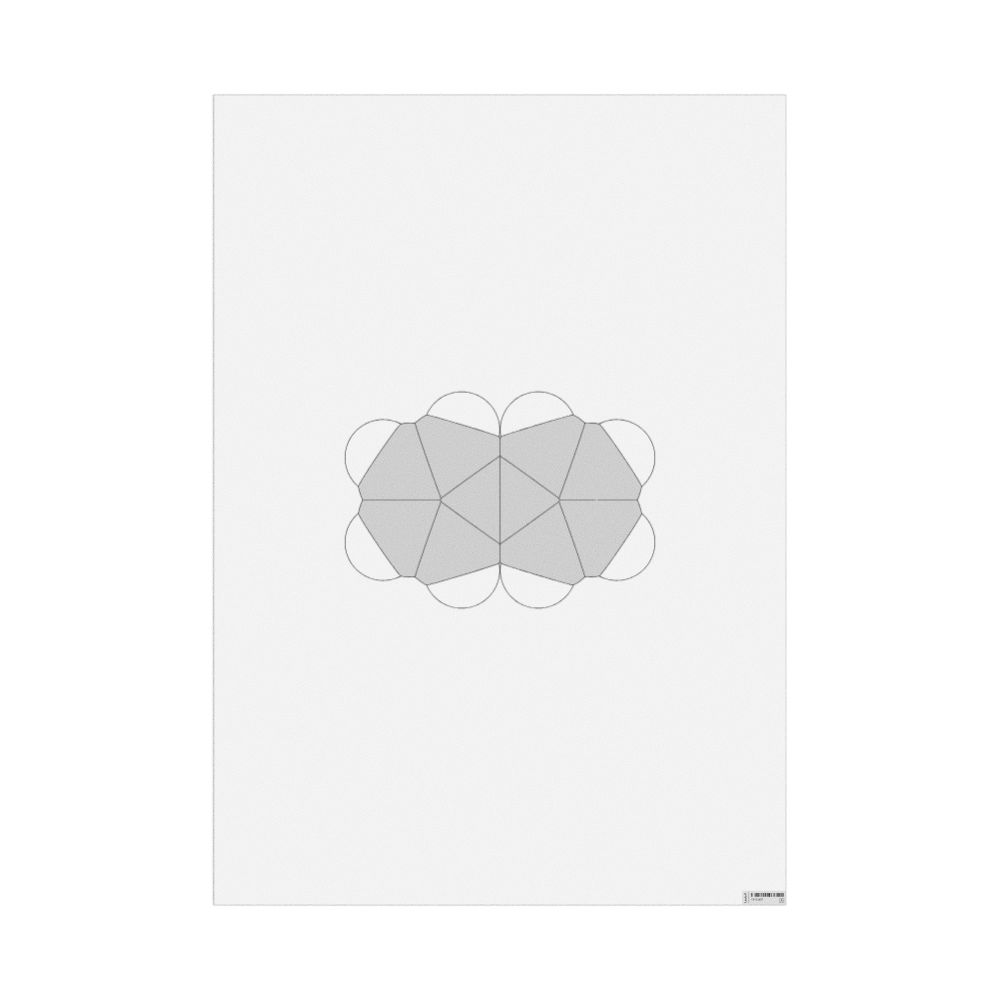 Leskoff Fulvalene Molecule Poster, Space-Filling Model, image 1 of 1