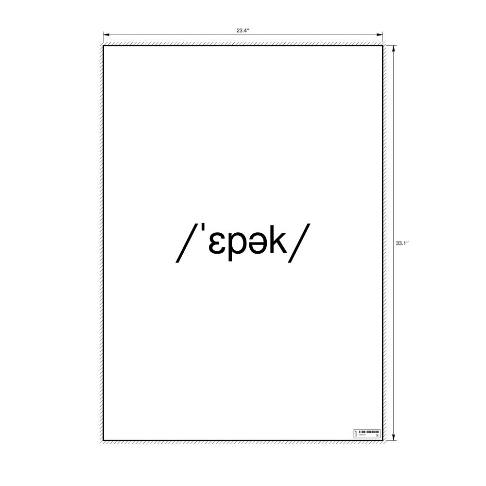 Leskoff epoch IPA Transcription Poster, image 1 of 1