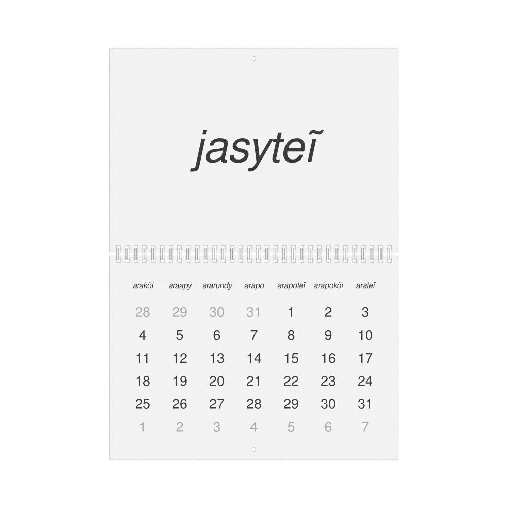 Leskoff 2027 Wall Calendar, Guarani-Labeled, Monday-Start Layout, Wire-Bound, 11.7 x 8.3 in (29.7 x 21.0 cm), image 1 of 1