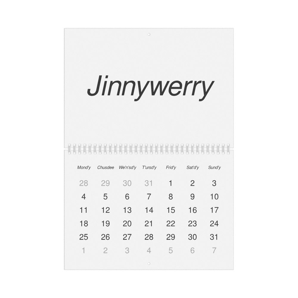 Leskoff 2027 Wall Calendar, Gullah-Labeled, Monday-Start Layout, Wire-Bound, 11.7 x 8.3 in (29.7 x 21.0 cm), image 1 of 1
