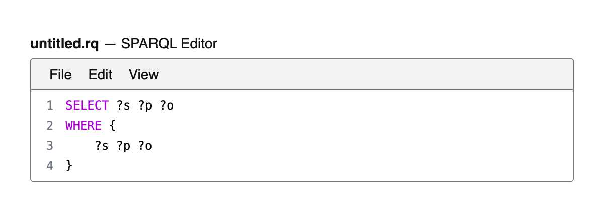 SPARQL Editor