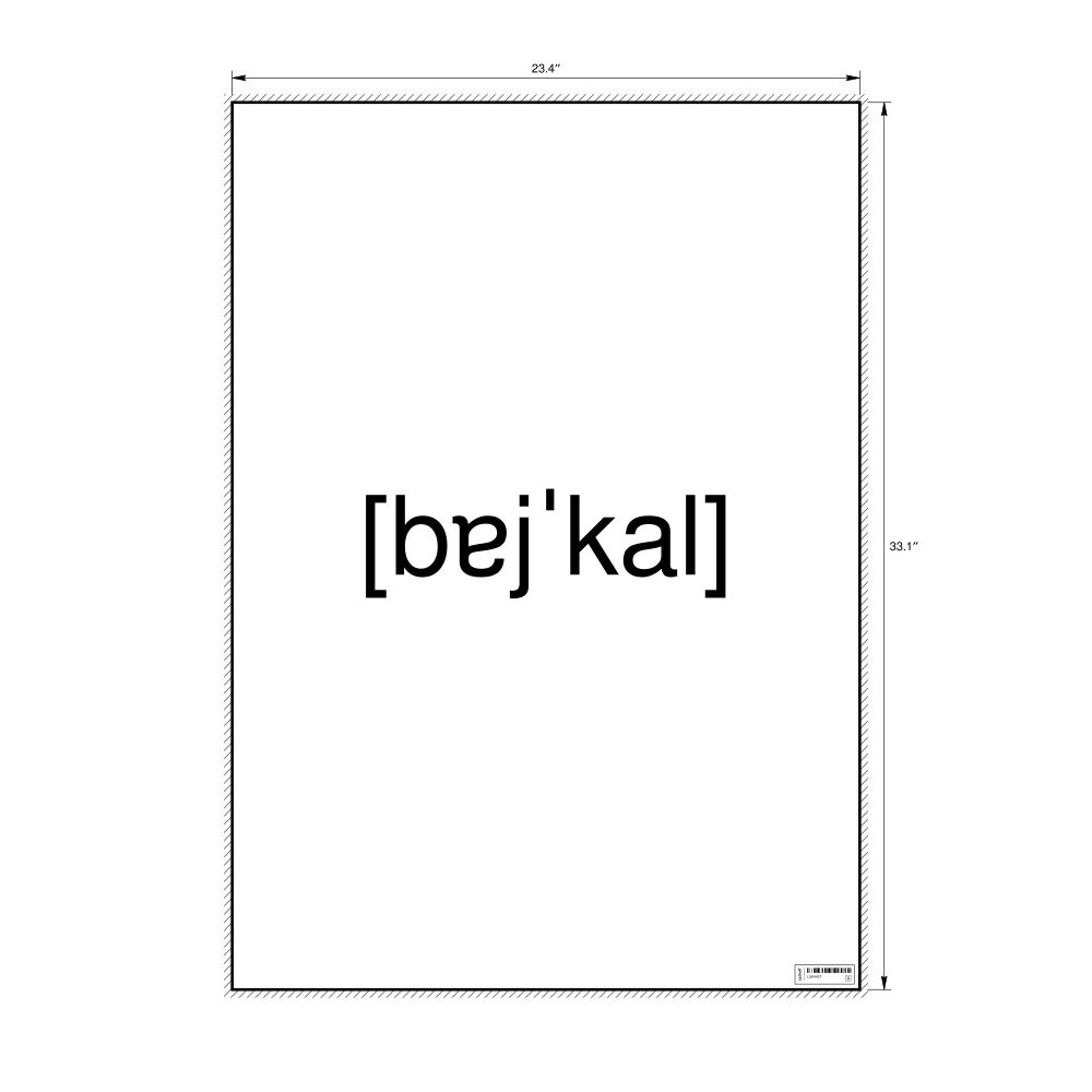 Leskoff Байкал IPA Transcription Poster, image 1 of 1