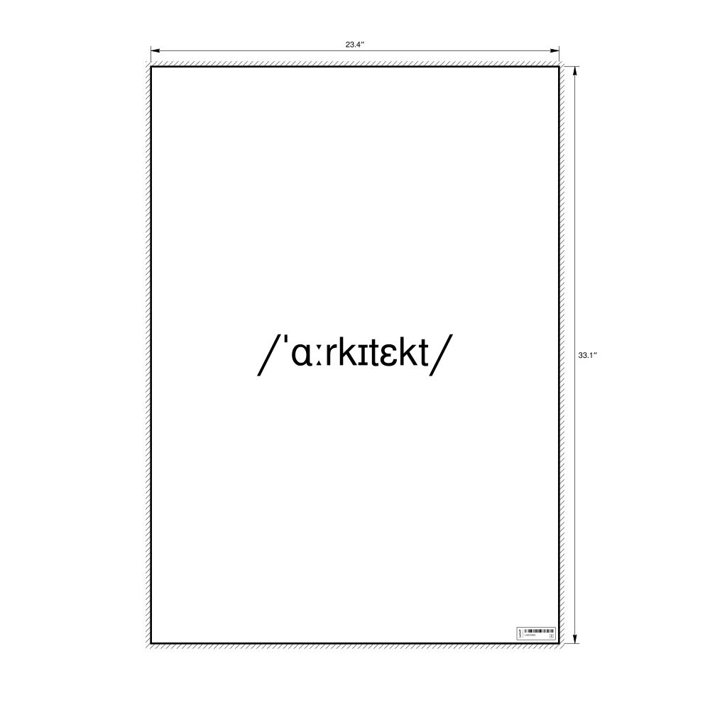 Leskoff architect IPA Transcription Poster, image 1 of 1