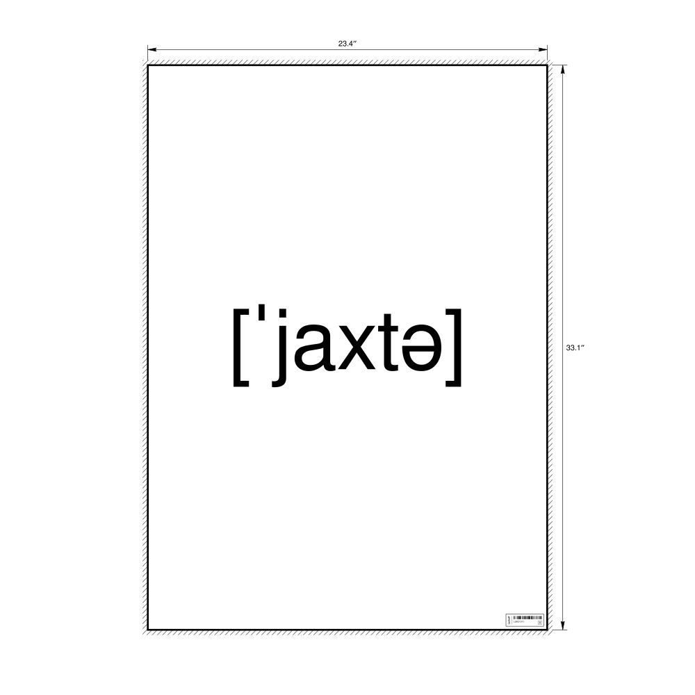 Leskoff яхта IPA Transcription Poster, image 1 of 1