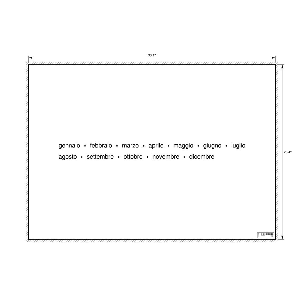 Leskoff Months of the Year Poster, Italian-Labeled, image 1 of 1