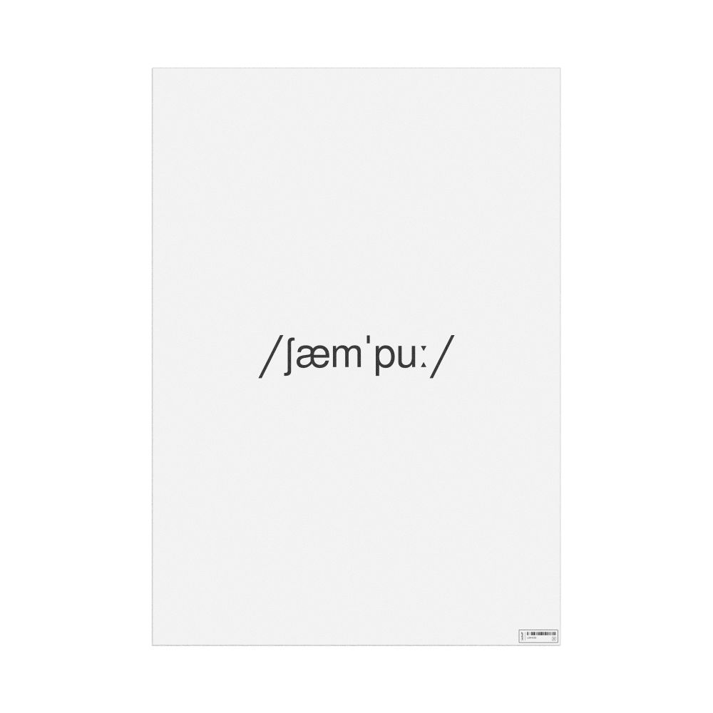 Leskoff shampoo IPA Transcription Poster, image 1 of 1