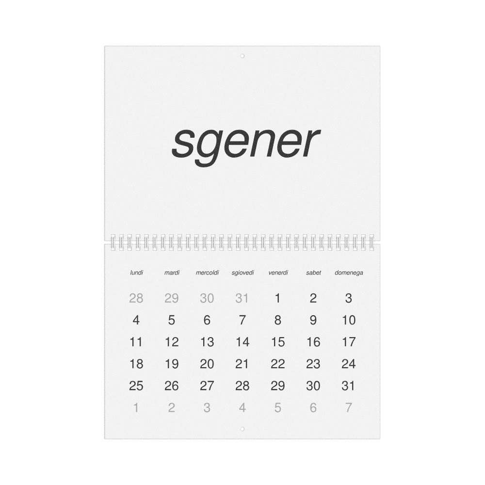 Leskoff 2027 Wall Calendar, Lombard-Labeled, Monday-Start Layout, Wire-Bound, 11.7 x 8.3 in (29.7 x 21.0 cm), image 1 of 1