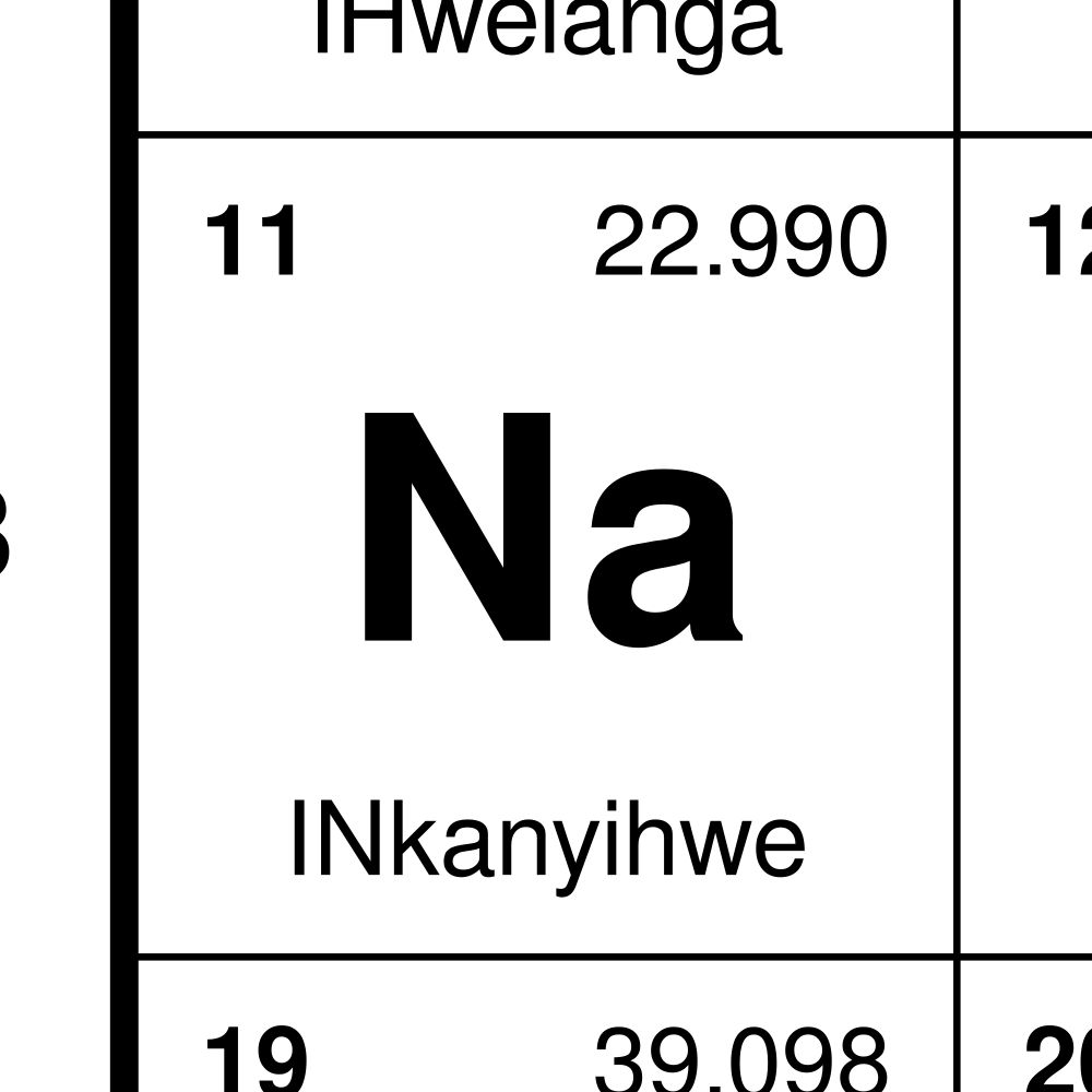 Leskoff Periodic Table Chart, 33.1 x 23.4 in (84.1 x 59.4 cm, Poster / Wall Chart), 18-Column Layout, Zulu-Labeled, image 2 of 2