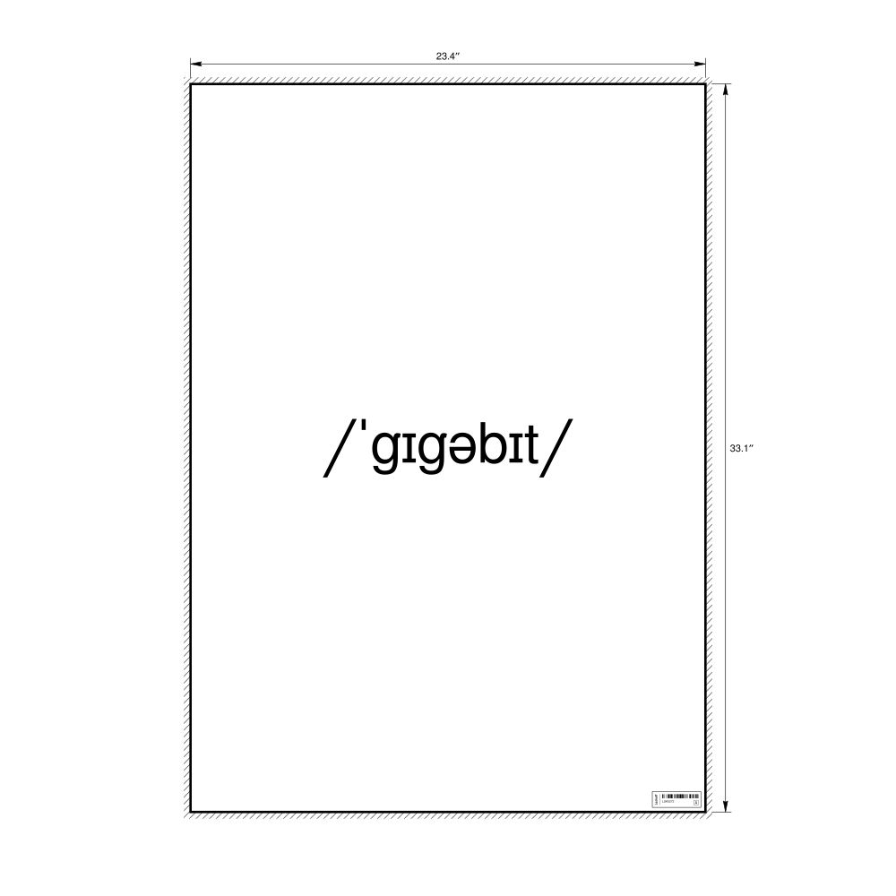 Leskoff gigabit IPA Transcription Poster, image 1 of 1