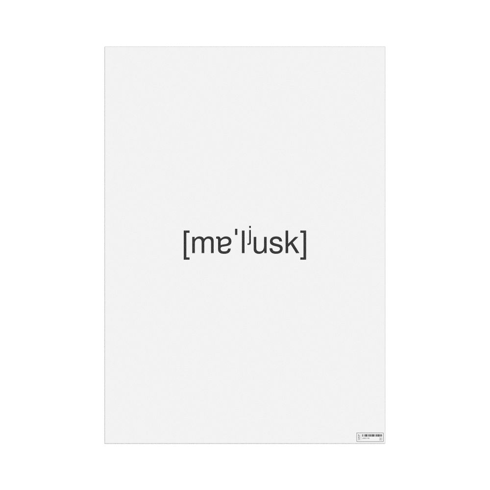 Leskoff моллюск IPA Transcription Poster, image 1 of 1