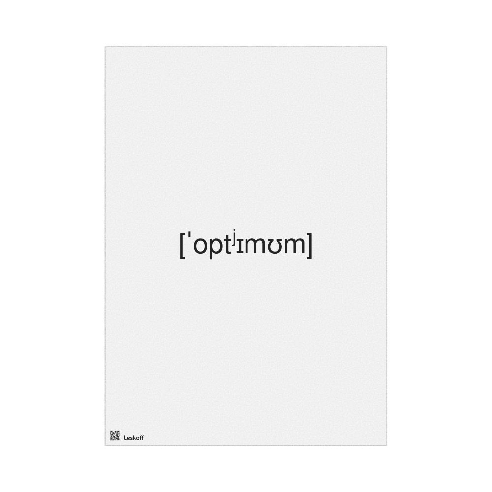 Leskoff оптимум IPA Transcription Poster, image 1 of 1