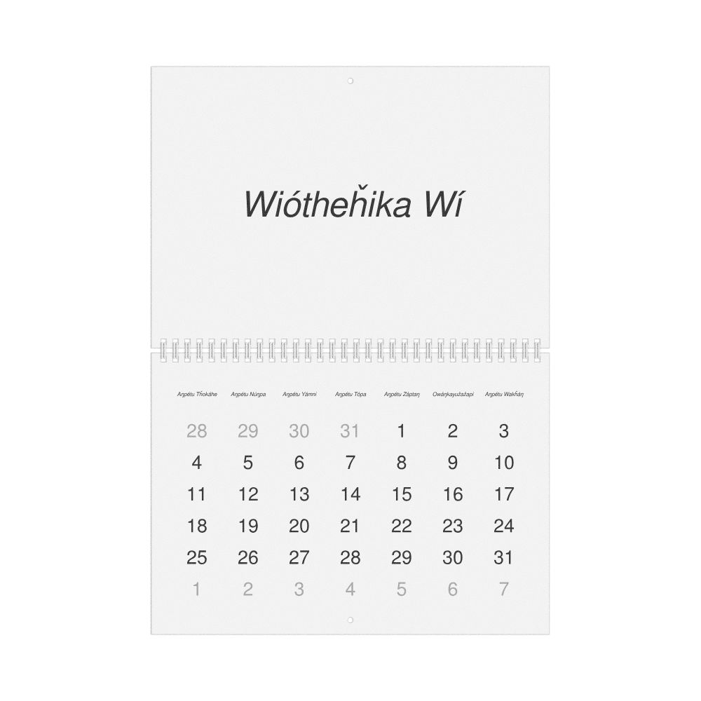 Leskoff 2027 Wall Calendar, Lakota-Labeled, Monday-Start Layout, Wire-Bound, 11.7 x 8.3 in (29.7 x 21.0 cm), image 1 of 1