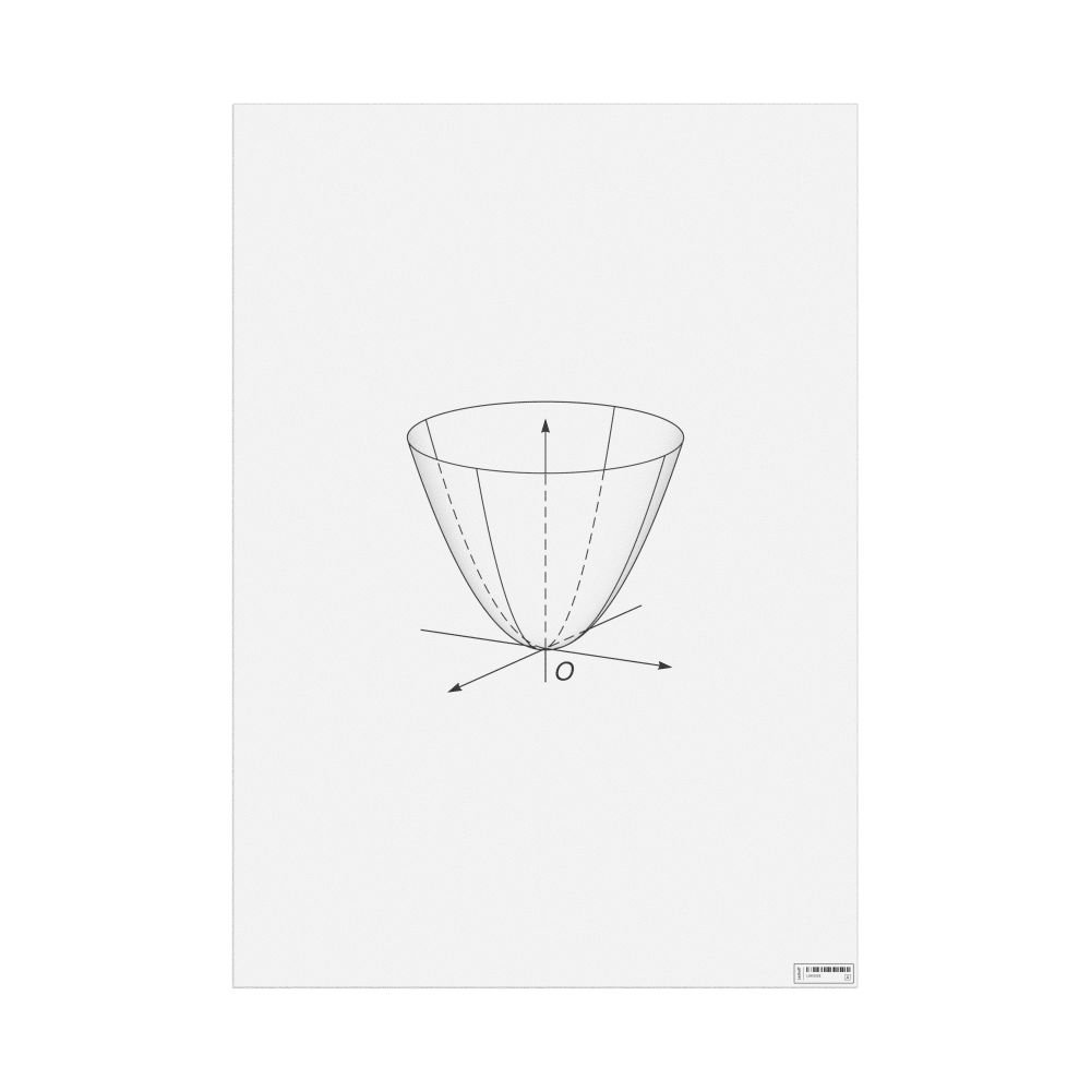 Leskoff Elliptic Paraboloid Poster, Shaded View, image 1 of 1