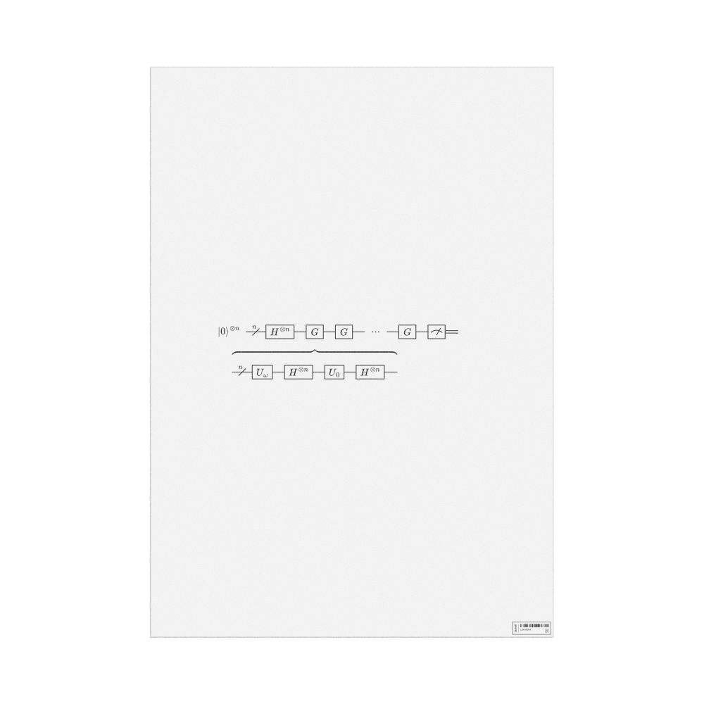 Leskoff Grover's Algorithm Poster, image 1 of 1