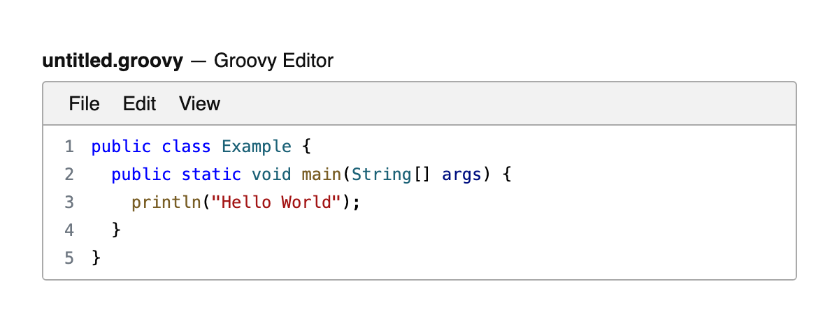 Groovy Editor